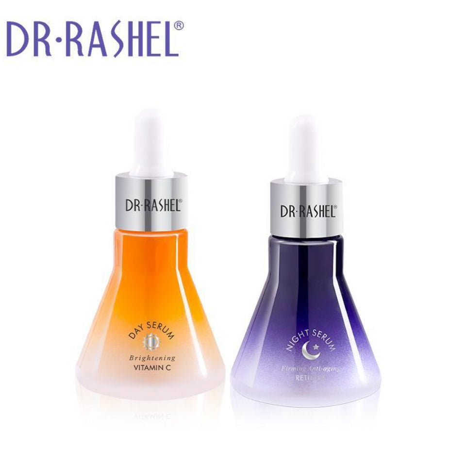 Dr. Rashel 2 in 1 Vitamin C & Retinol Face serum Day Brightening & Night Anti-aging Facial Serum