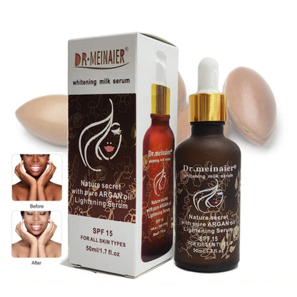 DR MEINAIER Whitening Milk Serum with Pure Argan Oil SPF 15 Anti-aging Fade Spots