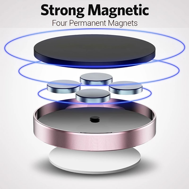 Sucker Car Phone Holder Universal Magnetic Mount Bracket Stick On Car Phone Stand for iPhone Xiaomi Huawei Samsung Dashboard Wall Mounted Car Magnet Sticker