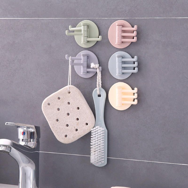 ZHJH 10Pcs of Self Adhesive Kitchen Wall Door Hook Key Holder Rack Towel Hanger Bathroom Rack Hooks Aluminum Multi-Purpose Storage Hooks