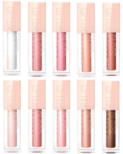 【Discounted】MAYBELLINE LIFTER GLOSS NU 005 PETAL LIPGLOSS- This lip gloss formula visibly smooths lip surface and enhances lip contour