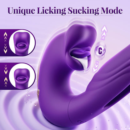 Flapping Vibrators Sex toy APP Remote control Vibrator with 7 Flapping&Licking Modes Adult toys Hollow Design Sex toys Vibrater for Women Thrusting Sex machine Vibrating Sex toys 4couples men & women