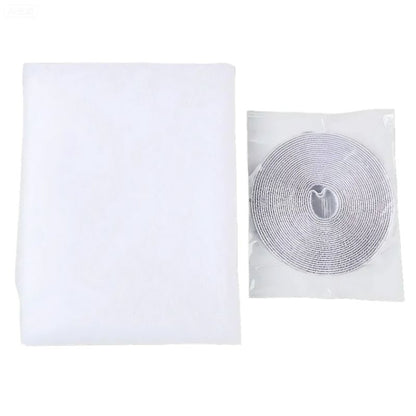 Stick-and-Go Mosquito Net Easy-Stick Window Mosquito Net DIY Insect Window Screen Magic Self-Adhesive Easy Install No Drill Wall Keep Insects Tear Resistant Reusable Adjustable Mesh Fly Screen 1.5m*2m