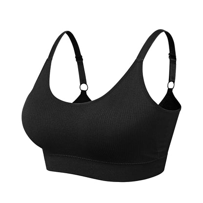 Comfortable Seamless Sports Bra,Women Fitness Top Yoga Bra For Cup A-B,Running Yoga Gym Crop Top,Women Push Up Sport Bra Top  Women's Clothes, Lingerie Gift for Girlfriend Wife Ladies