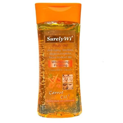 Surely Wi Carrot Collagen Body Oil Wi Spotless Moisture Brightening Oil 200 ml – Anti‑Aging, Firming, Dark Spot Fading Carrot Oil for Glowing Skin (Surely Wi) Moisturizes Brightens