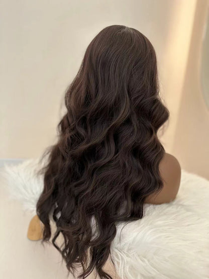 Synthetic Long Curly Wigs - 26 Inch Black | Natural Look (African Women, Quick Install, Budget-Friendly, Birthday Gift)