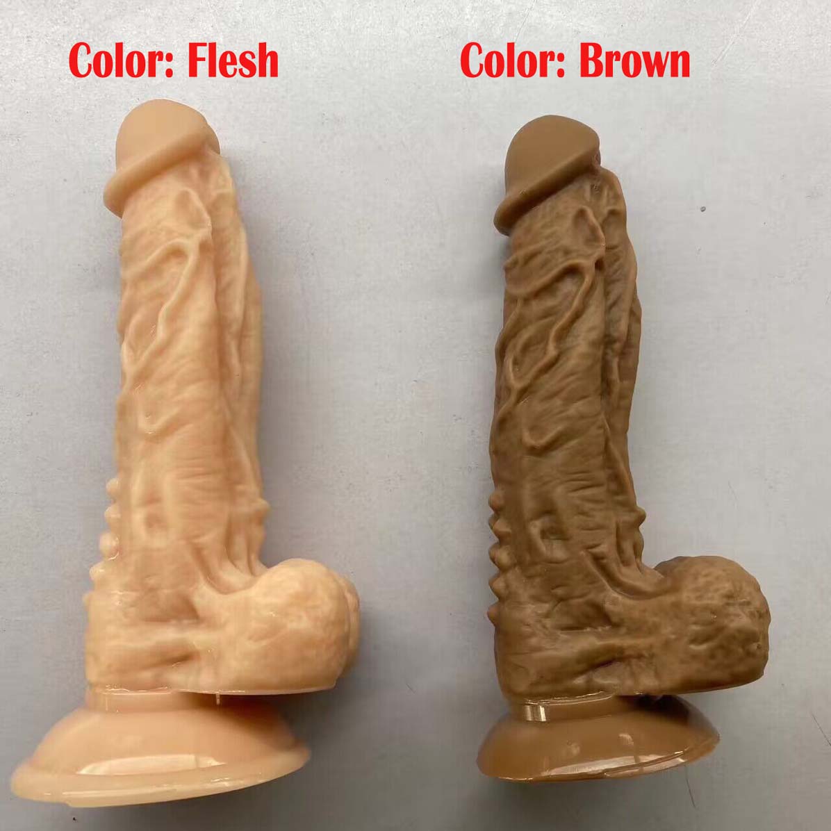Large Realistic Silicone Dildo Lifelike Veined Monster Cock with Balls Strong Suction Cup Hands-Free Play Anal Plug Penis G-spot Jelly Dong Adult Sex Toys for Women Ladies Couples Solo Play