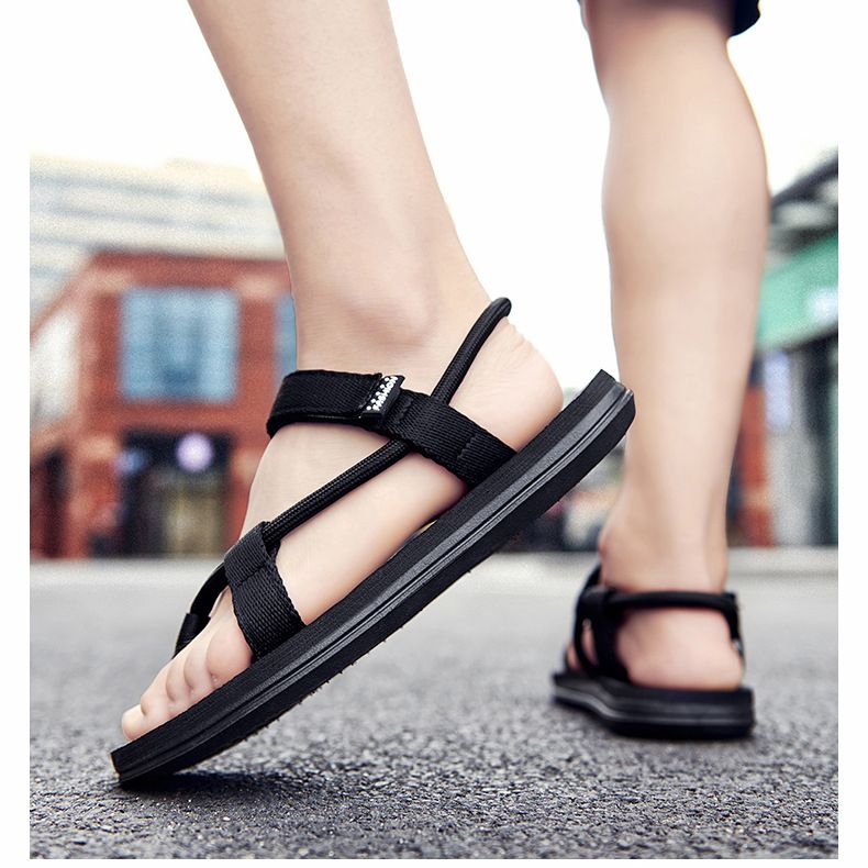 Men's Sandals Slippers Durable Fashion Beach Shoes driving shoes Comfortable sneakers black【kindly buy1size bigger than usual】
