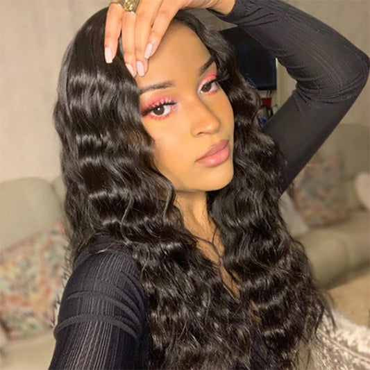 Women Gift ladies Long Curly Hair Weave Black Body Wave Girl Wigs For Ladie Fast delivery within 1-5 days