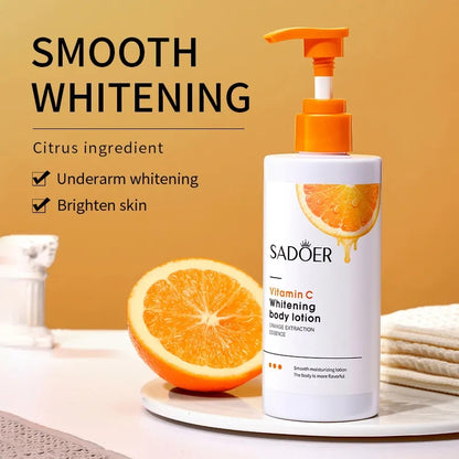 SADOER Vitamin C Whitening Body Lotion Cream Moisturizing Refreshing Whole Body Lightening Cream