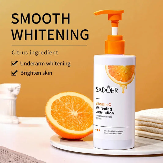 SADOER Vitamin C Whitening Body Lotion Cream Moisturizing Refreshing Whole Body Lightening Cream