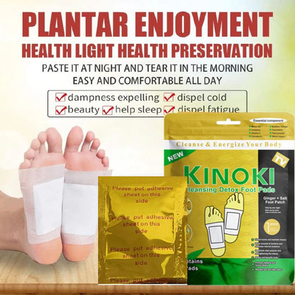 10pcs/box Detox Foot Patches, Foot Pads Toxins Remover Cleansing Detox Foot Patches, Feet Slimming Cleansing Herbal Body Health For Weight Loss, Detox Foot Patch Natural Improve Sleep Foot Body Care