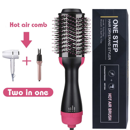 Pro One Step Hair Dryer Hair Comb Brush Volumizer Hair Straightener Hot Air Curling Iron Rotating Hair Rollers Straightening Irons