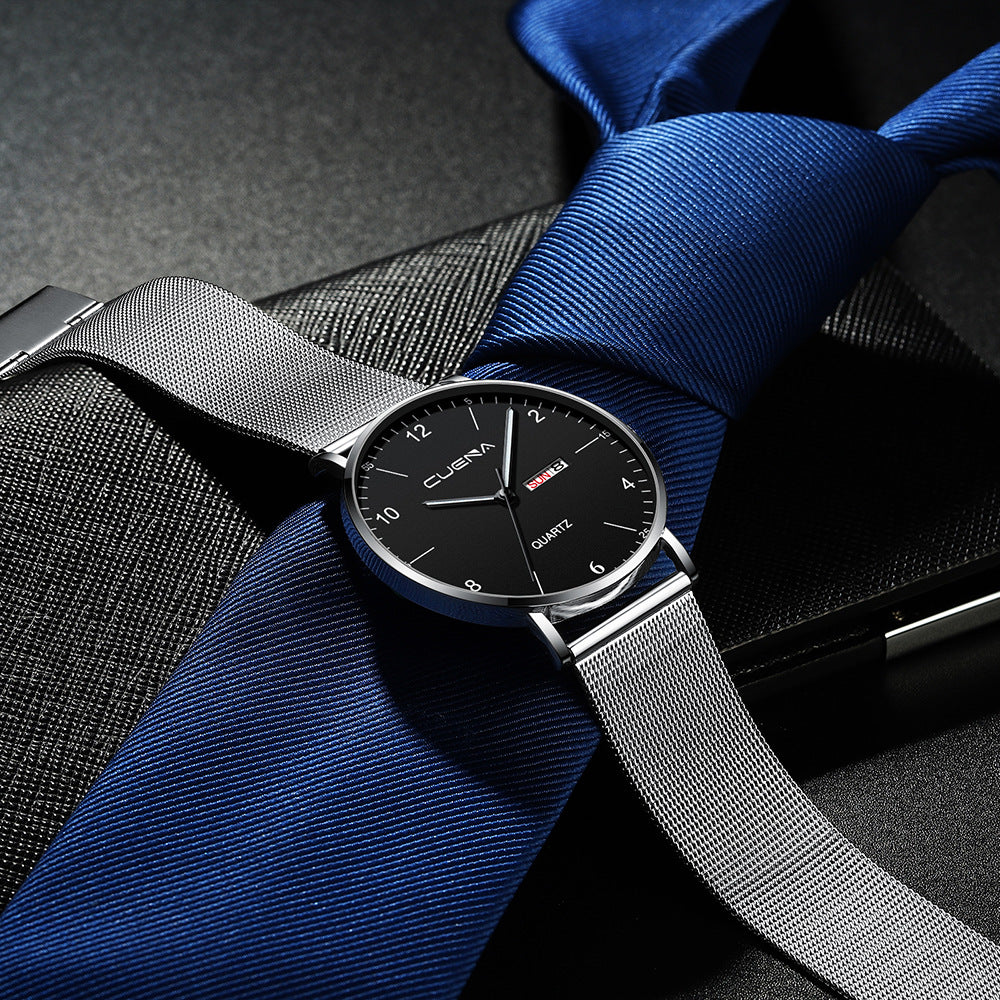 Men Watch Stainless Quartz WristWatches Waterproof Male Watches Fashion Wrist Watch Date Classic Valentines Gift