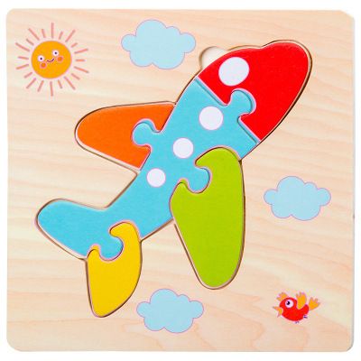 4pcs Wooden Puzzles for Toddlers Ages 1-3, Montessori Toys for 1 2 3 Years Old Girls Boys Baby Kids Puzzle Learning Educational Christmas Birthday Gifts Toys