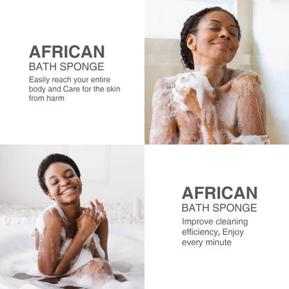 3 Pieces African exfoliating net African Net Long Net Bath Sponge Exfoliating Shower Body Scrubber Back Scrubber Skin Smoother,Great for Daily Use