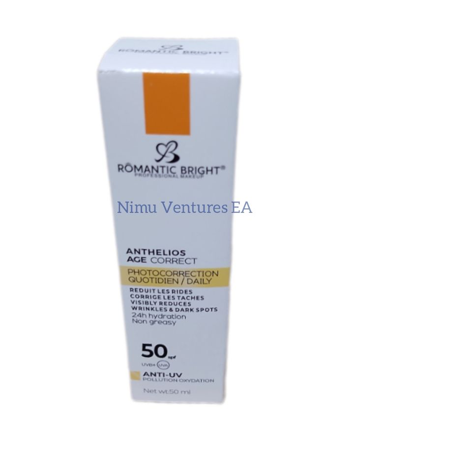Anthelios Age Correct SPF 50 Sunscreen Photo Correction Protection Sunblock UVA UVB damage resistant repair film Sun Cream Romantic Bright