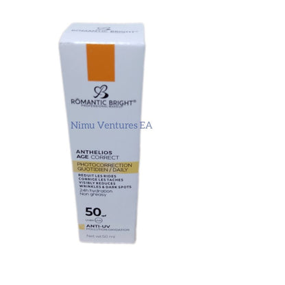 Anthelios Age Correct SPF 50 Sunscreen Photo Correction Protection Sunblock UVA UVB damage resistant repair film Sun Cream Romantic Bright