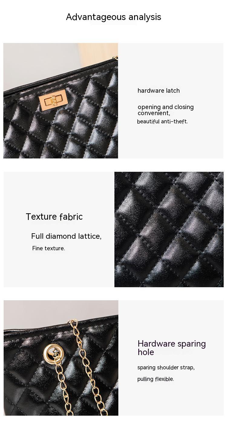 Big Tote Bags for Women Chain Crossbody Bag Diamond Lattice Shoulder Bag Female Large Leather Plaid Shopper Handbags