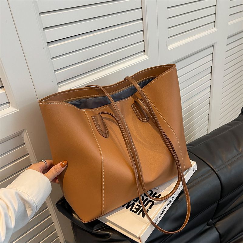 Europe And America New Female Bag Single Shoulder Bag Handbag Big Bag Large Capacity, Stylish Shoulder Handbag Tote Bag
