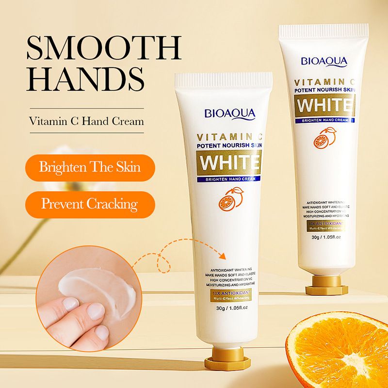 9-Piece Vitamin C Brighten Skin Care Set Potent Nourish Skin White Brighten Face Toner Face Lotion Face Serum Face Masks Hand Cream