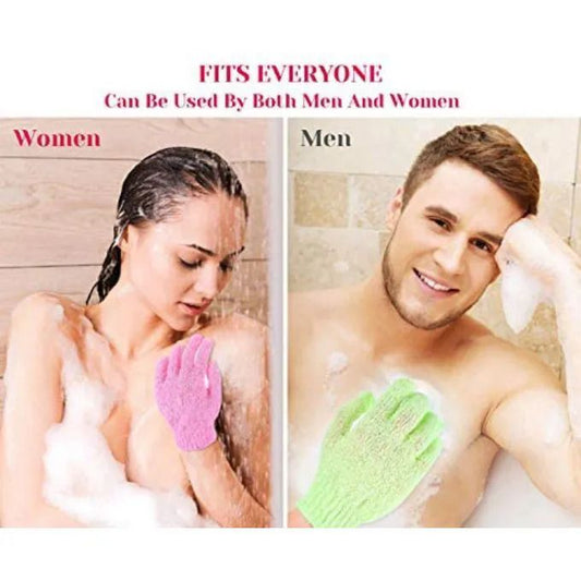 4 PAIRS - Bathing Gloves Exfoliating Bathing Cleaning Gloves Body Scrubber helps to precisely clean and gently remove dead skin cells body scrub gloves shower glove, bathing gloves