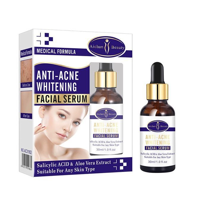 Aichun Beauty Anti-Acne Whitening Facial Serum With Salicylic Acid & Aloe Vera Extracts Face Skin Care