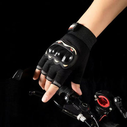 Half-finger gloves Men's And Women's Motorcycle Gloves Protective shell Cycling Gloves open-finger tactics gloves Outdoor Sports protection Fitness Barbell Equipment Weightlifting riding climbing