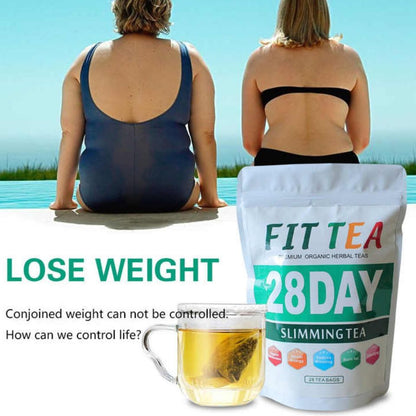 Fit Tea 28 DAY Premium Organic Herbal Slimming Weightloss tea Flat Tummy Tea Detox Tea - Wins Town