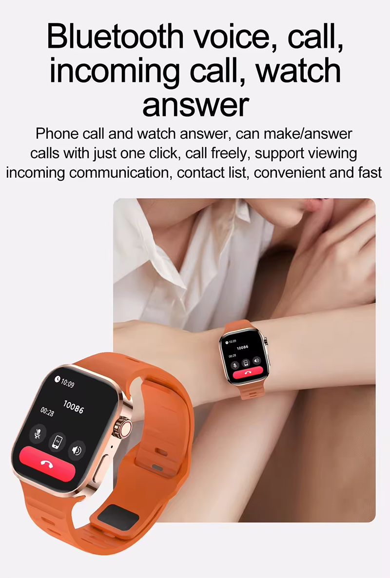 Smart Watch Bluetooth Call Message Push Heart Rate Blood Pressure Monitoring Smartwatch Men Women Outdoor Sports Waterproof Fitness Tracker High Quality Watch