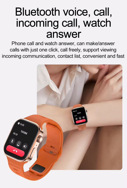 Smart Watch Bluetooth Call Message Push Heart Rate Blood Pressure Monitoring Smartwatch Men Women Outdoor Sports Waterproof Fitness Tracker High Quality Watch