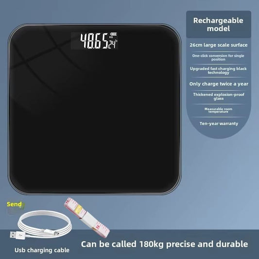 USB Charging Electronic Scale Intelligent Weighing Scale Household Small Electronic Weighing Precision Body Scale Weight