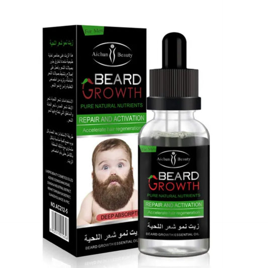 Aichun Beauty Beard Growth Beard & Moustache Hair Fast Growth Oil