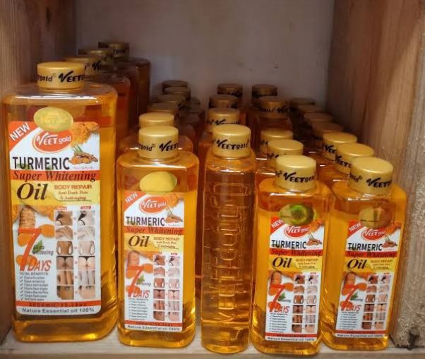 VEET GOLD TURMERIC OIL Super Whitening Body Repair Anti Dark Spots Anti-aging Brightening Face Body Oil 200 300 1000 ml