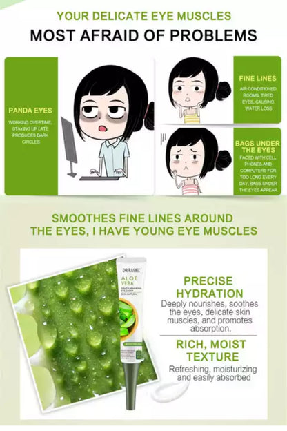 Dr. Rashel Aloe Vera Youth Renewing Eye Cream - Reduces Fine Lines, Dark Circles, Puffy Eyes