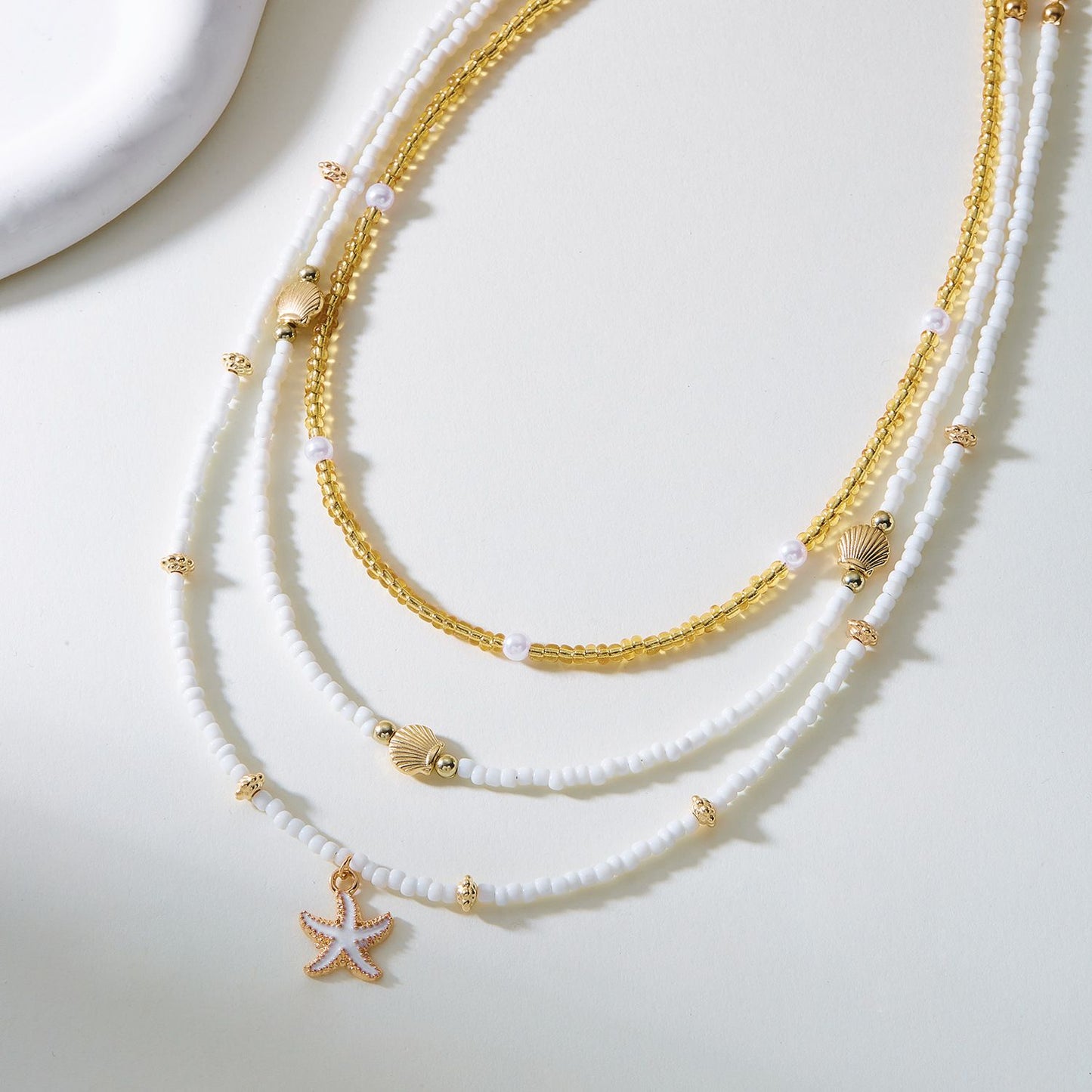 beads necklace woman multilayer beads necklace pendant necklace for woman jewerly accessories