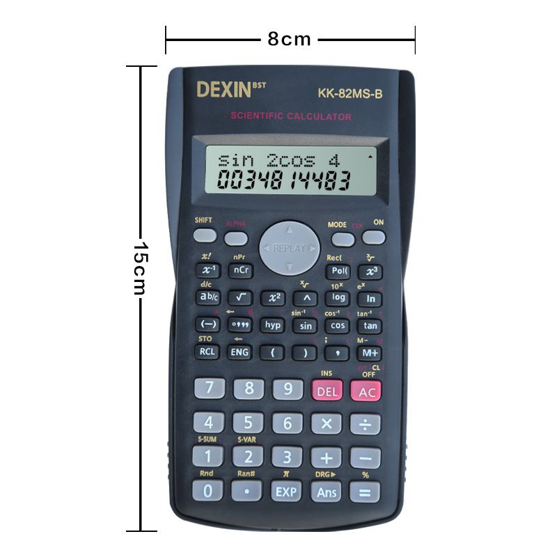 Portable Scientific Calculator Functions Calculator 12 Digits Display Scientific Calculator for Mathematics Teaching School Student 240 KK-82MS-B