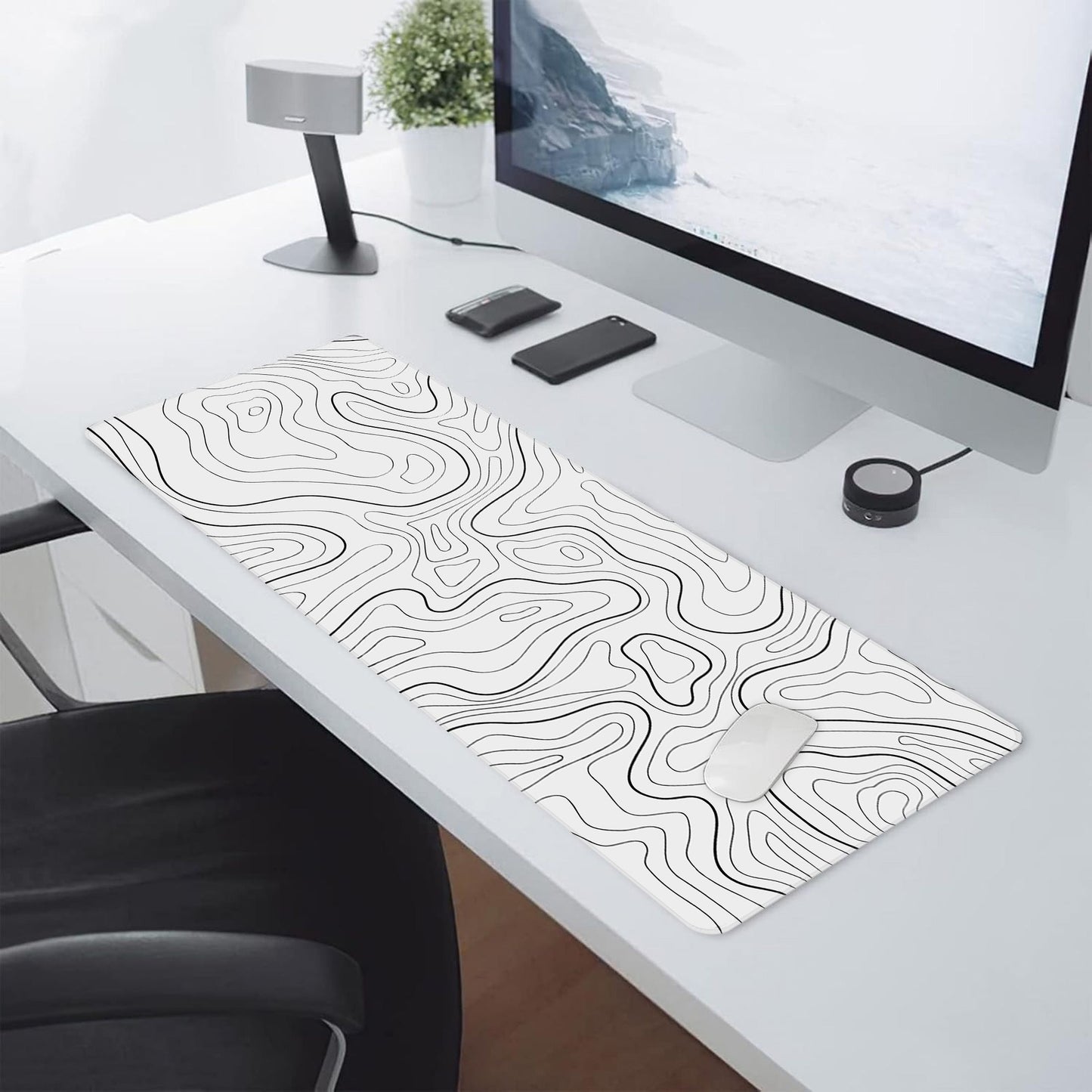 Gaming Mouse Pad 80x30cm, Large Mousepad Rubber Base Desk Mat with Stitched Edges for Laptop Computer, 31.5x11.8in