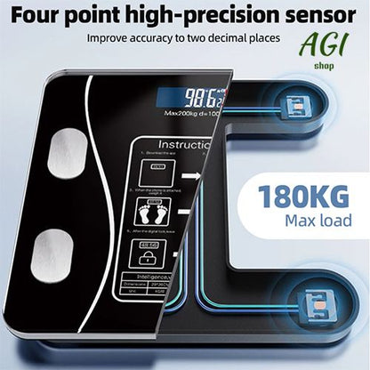 Weighing Scale Smart Bluetooth Body Scale Weight Scale Body Fat Scale Smart Wireless Digital Bathroom Weight Scale Body Composition Analyzer With Smartphone App Bluetooth-compatible Health Monitors