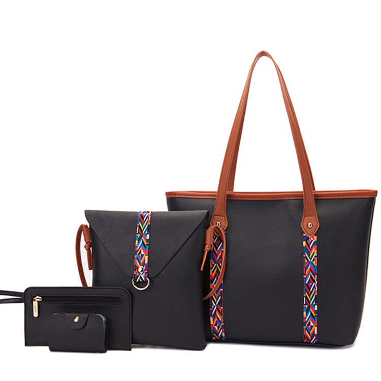 4 PCS/Sets Women Bags Handbag for Women Ladies Bags Tote Bags Shoulder Bag Crossbody Bag Discount On Sale