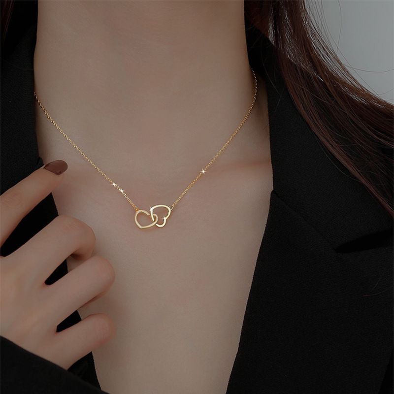 Love Necklace Female Ins Collarbone Chain Tensile Resistance Original Style Simple And Versatile Internet Celebrity High Sense Niche Neck Chain Tide