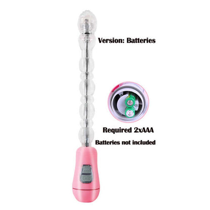 Vibrating Anal Beads Anus Butt Plug Clitoral Vaginal Vibrator Flexible Long Prostate Massager Waterproof Bendable Anus Clit Stimulator Adult Sex Toy for Men Women Couple