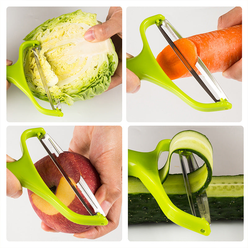 Peeler Vegetables Fruit Stainless Steel Knife Cabbage Graters Salad Potato Slicer Kitchen Accessories Cooking Tools Wide Mouth