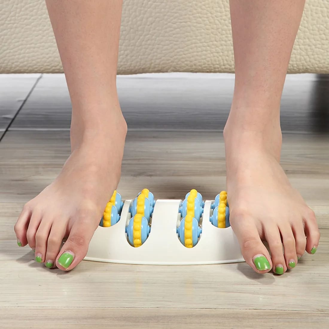 Foot Massager Stimulates Foot Acupoints to Dredge Meridians Roller Foot Center Finger Pressing Foot Board Foot Pressing Device Pain Relief Leg Feet Acupoints Massager Improve Blood Circulation