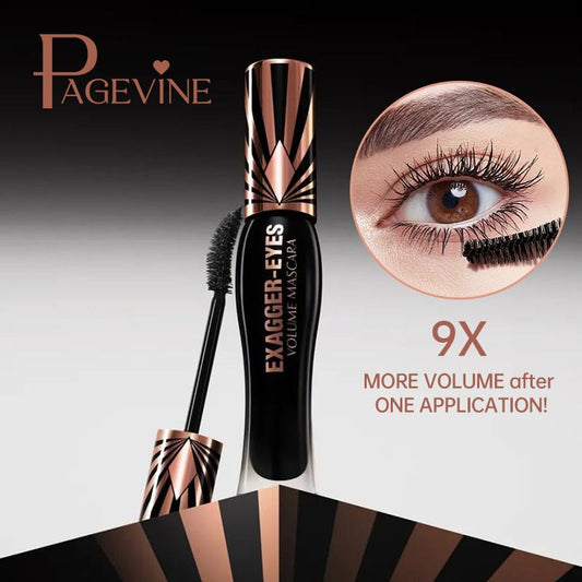 PAGE VINE Plump eye black for women waterproof, thick, slender, curly eye black makeup 4D Mascara