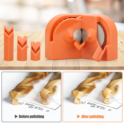 Multipurpose Drill Bit Grinding Sharpener for All Bits(5/64''- 5/8''), High-Speed Steel, Masonry, Carbide, Cobalt & Tin-Coated Drill Bits