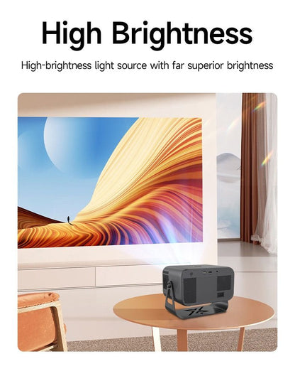 The best-selling model in 2025,1080P 4K Portable WiFi 6 BT V5.0 Projector Home Theater Smart Projector Auto Keystone Movie Projector for OS Android TV stick