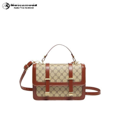 Mateamoda Stylish Monogram Print Boston Bag Crossbody Bag Handbag