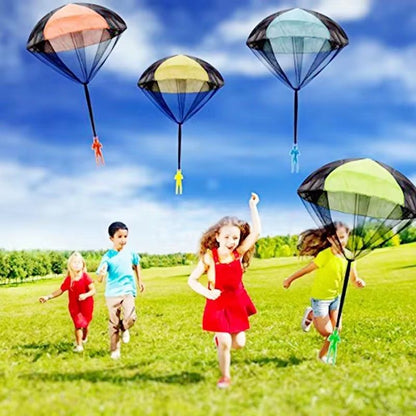Hand Throwing Mini Soldier Camouflag Parachute for Kids Outdoor Toys Game Educational Flying Sport for Children