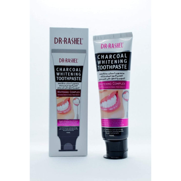 Dr. Rashel Charcoal Whitening Toothpaste Remove Stains Fresh Breath Smoke Coffee Tea Stains Teeth Brightening Complexion